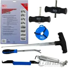 BGS AUSGLAS-WERKZEUG GEKLEBTE AUTO-SCHEIBE MONTAGE AUSBAU SCHNEIDEDRAHT 7-tlg Saisonangebot