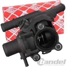 FEBI KÜHLMITTELFLANSCH THERMOSTAT passend für FORD FOCUS TOURNEO TRANSIT CONNECT Schneller Versand