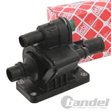 Neuheit FEBI THERMOSTATGEHÄUSE passend für FORD FIESTA 5 6 CITROEN C1 C2 C3 PEUGEOT 107