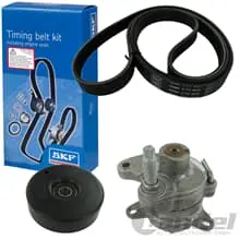 SKF KEILRIPPENRIEMEN + RIEMENSPANNER für MERCEDES W203 C208 A208 W210 R170 Wochenendangebot
