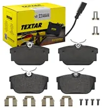Expressversand TEXTAR BREMSBELÄGE HINTEN für VW TRANSPORTER T4 FELGENGRÖßE 15" AB 01.1996