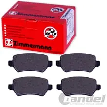 Finale Aktion ZIMMERMANN BREMSBELAG HINTEN für AUDI A6 (C6) Q3 VW PASSAT CC TIGUAN SHARAN SEAT