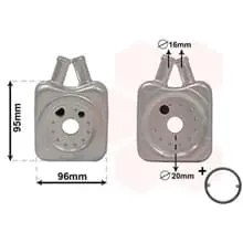 VAN WEZEL ÖLKÜHLER MOTORÖL für AUDI A3 A4 A6 VW GOLF 4+5 SKODA OCTAVIA SEAT LEON Highlight