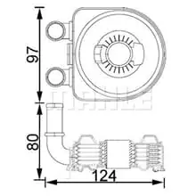 MAHLE Ölkühler, Motoröl CLC 193 000S Nur Für Kurze Zeit