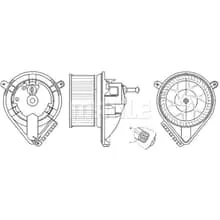 MAHLE INNENRAUMGEBLÄSE LÜFTER FÜR MERCEDES SPRINTER 901 902 903 904 VW LT 2D Neue Ware