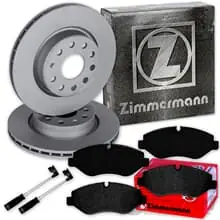 Finale Aktion Zimmermann BREMSSCHEIBEN 300mm+BELÄGE VORNE für MERCEDES SPRINTER 906+VW CRAFTER