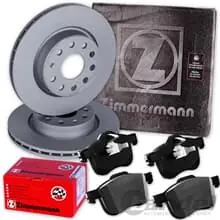 Ausverkauf ZIMMERMANN BREMSSCHEIBEN 280mm + BELÄGE VORNE passend für OPEL ASTRA G ZAFIRA A