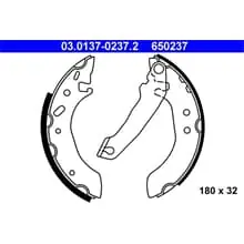 ATE BREMSBACKEN SATZ 180mm MIT HEBEL HINTERACHSE PASSEND FÜR FORD ESCORT ORION Angebot