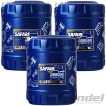 30 L (3x10 Liter) 20W-50 Mannol Safari MOTORÖL API SN/CH-4 Meistverkauft