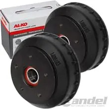 Nur Heute 2x ALKO BREMSTROMMEL +RADLAGER 1366103 BREMSE 2051 NABE 5-LOCH 200x50mm LK 5x112