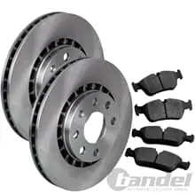 2x BREMSSCHEIBEN 302 Ø mm BREMSBELÄGE HINTEN passend für VOLVO XC60 AB 2008 Saisonangebot