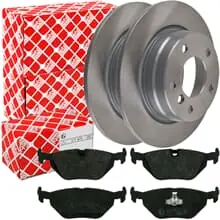 febi BREMSSCHEIBEN + BELÄGE HINTEN PASSEND FÜR BMW 3er E36 E46 Preis Gesenkt