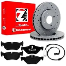 Zimmermann SPORT BREMSSCHEIBEN 300mm + BELÄGE HINTEN passend für BMW 1er E87 E81 Nur Heute