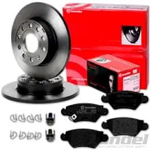 Echt brembo BREMSSCHEIBEN 264mm + BELÄGE HINTEN passend für OPEL ASTRA G + ZAFIRA A