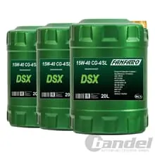 Neue Kollektion 3x 20L FANFARO DSX 15W-40 DIESELMOTORENÖL API CG-4/SL ACEA E3/B3/A3