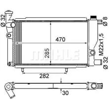 Bestseller MAHLE KÜHLER MOTORKÜHLUNG CR 428 000S