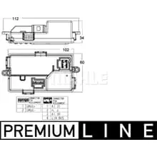 MAHLE REGLER LÜFTUNG HEIZUNG passend für ABR 68 000P Billig