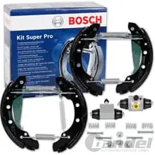 BOSCH BREMSBACKEN SATZ mit RADBREMSZYLINDER HINTEN für VW CADDY II OCTAVIA INCA Begrenztes Angebot