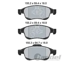 Billig BREMSBELAGSATZ VORDERACHSE passend für DACIA DOKKER DUSTER LODGY RENAULT MEGANE