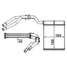 Neue Ware MAHLE Wärmetauscher, Innenraumheizung AH 257 000S