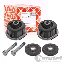 Sichere Zahlung 2x FEBI ACHSKÖRPERLAGER HINTERACHSE VORNE passend für W201 W/S202 C/A208 W/C124