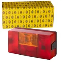 HELLA 12V 24V RÜCKLEUCHTE HALOGEN GLÜHLAMPEN ROT/GELB LINKS 2VA 006 040-291 Aktuell