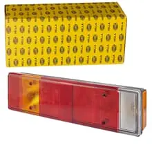 Neue Ware HELLA 12V 24V HALOGEN RÜCKLEUCHTE MEHRFARBIG LINKS RECHTS 2VP 007 323-011
