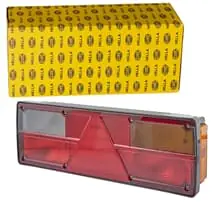HELLA 24V RÜCKLEUCHTE HALOGEN GLÜHLAMPEN MEHRFARBIG RECHTS 2VP 340 450-141 Neu