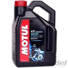 Begrenztes Angebot 4 Liter MOTUL 3000 4T 20W-50 MOTORRAD MOTORÖL MINERALISCH 4 Takt HD ÖL JASO MA2