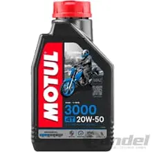 1-Liter MOTUL 3000 20W-50 MOTORRAD 4-Takt Mineral MOTOR-ÖL JASO MA2 Abverkauf