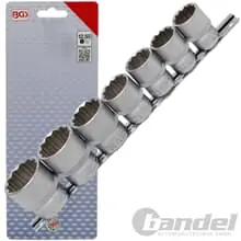 BGS NUSS-SATZ NÜSSE 1/2" WERKZEUG STECKSCHLÜSSEL 12-KANT VIELZAHN 7-tlg. Angebot