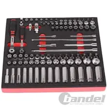 Knallerangebot WÜRTH ZEBRA STECKSCHLÜSSEL-SATZ 1/4 3/8" WERKSTATTWAGEN EINSATZ VOLL 91-tlg.
