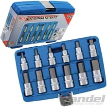 Beliebt BGS BIT-EINSATZ-SET INNEN-6-KANT 1/2" ZOLL STECKSCHLÜSSEL-SATZ 12-teilig NUSS