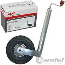Neue Ware ALKO AL-KO STÜTZRAD LUFT PKW ANHÄNGER 200 kg STÜTZLAST ROHR-Ø 48 mm WOHNWAGEN