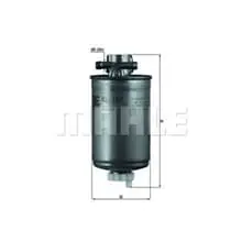 MAHLE KNECHT KRAFTSOFFFILTER DIESELFILTER für AUDI A2 1.2 1.4 TDI 2000-2005 Online Kaufen