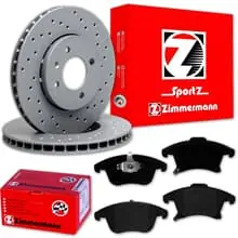 Rabatt ZIMMERMANN SPORT BREMSSCHEIBEN 316mm + BELÄGE VORNE passend für FORD MONDEO 5 V
