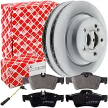 FEBI BREMSSCHEIBEN 300mmBELÄGE HINTEN passend für MERCEDES E-KLASSE W211 CLS 209 Echt