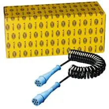 Ausverkauf HELLA ELEKTROWENDEL SPIRALKABEL 24V 7-polig für LKW AUFLIEGER 8KA 004 797-031