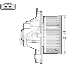 DENSO INNENRAUMGEBLÄSE GEBLÄSEMOTOR passend für CITROËN DS5 DS DS PEUGEOT 3008 Aktuell
