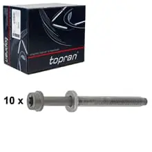 TOPRAN 10 ZYLINDERKOPFSCHRAUBEN SATZ M 10 passend für AUDI A3 A4 SEAT ALHAMBRA Garantierte Lieferung
