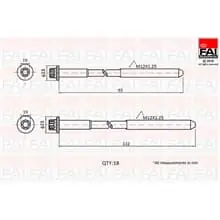 FAI AUTOPARTS 18 ZYLINDERKOPFSCHRAUBEN SATZ passend für HYUNDAI TERRACAN KIA Preiswert