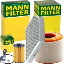 MANN FILTER INSPEKTIONSPAKET passend für 2.0 TDI 150+190 PS AUDI A6 C7 4GC 4GD Finale Aktion