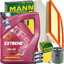 MANN INSPEKTIONSPAKET+5L MANNOL 5W-40 ÖL passend für SKODA CITIGO VW UP SEAT 1.0 Sofort Bestellen