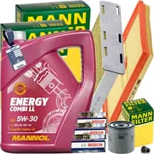 MANN INSPEKTIONSPAKET+5L MANNOL NRG 5W-30 MOTORÖL passend für VW CADDY 4 1.0 TSI Jetzt Bestellen