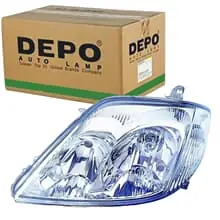 Markenprodukt DEPO H7/HB3 SCHEINWERFER CHROM LINKS PASSEND FÜR TOYOTA COROLLA