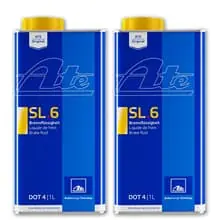 Direktkauf 2x 1 Liter ATE SL.6 DOT4 BREMSFLÜSSIGKEIT 03.9901-6402.2 BRAKE FLUID