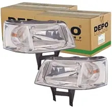 2x DEPO H4 SCHEINWERFER passend für VW MULTIVAN T5 TRANSPORTER LINKS+RECHTS Bestseller