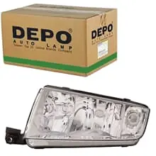 DEPO H3 H7 PY21W W5W SCHEINWERFER CHROM LINKS PASSEND FÜR SKODA FABIA Wochenendangebot