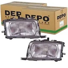 Angebot 2x DEPO H4 SCHEINWERFER passend für AUDI 80 LINKS+RECHTS