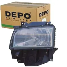 DEPO H4 SCHEINWERFER LINKS PASSEND FÜR VW TRANSPORTER 441-1129L-LD-E Expressversand